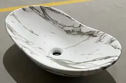 Умивальник накладний Mixxus Premium Wave-0105 marble 620x360x160 мм MP6559, Мармур - мініатюра 8
