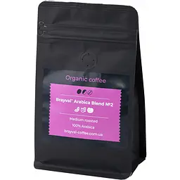 Кава в зернах Brayval 100% Arabica blend №2, 200 г
