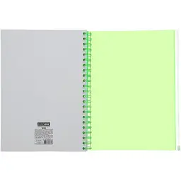Зошит на пружині Buromax Neon А4 (210x297) 120 аркушів 3 PVC зелений (BM.24349911-04) - мініатюра 3