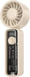 Вентилятор портативний HOCO HX602 transparent beige