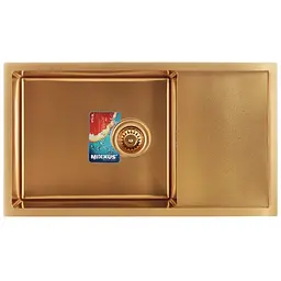 Кухонна мийка Mixxus MX7844-200-x1.2-PVD-Gold MX0563, Золотий