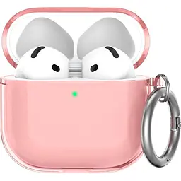 Чохол AhaStyle Silicone Case для Apple AirPods 4 Transparent Pink [CP-WG164-CPK] [133824]