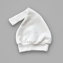 Шапочка вузлик дитяча для новонароджених 0 - 3 місяці (зріст 56 - 62 см) BST молочний