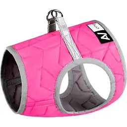 Шлея для собак м'яка AiryVest One, ХS4, 36-39х26-28 см, рожевий (29407)