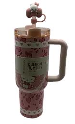 Термос термочашка Stanley Quencher H2.0 Tumbler Світиться у темряві 1,18 л Hello Kitty Pink Love Edition KT7001978 - мініатюра 8