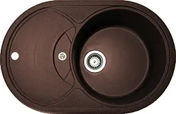 Кухонна мийка Adamant Shell 770x495x200 mokko 251223, Коричневий