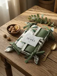 Набір рушників кухонних бавовна 100% SOHO Leaves 40х60 см 2 шт (BS 45523) - мініатюра 2