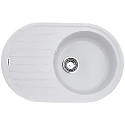 Кухонна мийка Zerix ZS-7750R-01 white ZX4555, Білий матовий