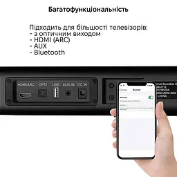 Саундбар Samtronic SM2112 40 Вт Чорний - мініатюра 5