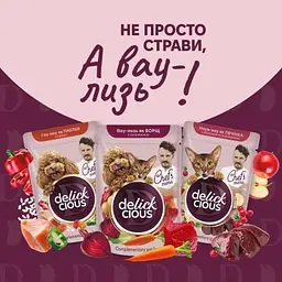 Вологий корм для собак Delickcious паелья з куркою 85 г (4820269147041) - мініатюра 6