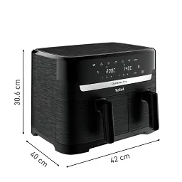 Фритюрниця Tefal Dual Easy Fry & Grill EY901N10, 8.3 л, 7 програм приготування, LCD екран, автоматичне відключення - мініатюра 2