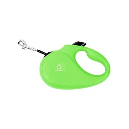 Повідець-рулетка Collar для собак, розмір M, 25 кг, 5 м, світловідбивна стрічка, салатовий - мініатюра 2