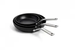 Набір сковорідок KitchenAid FHA 20+24+28 см з керамічним покриттям (CC005699-001) - мініатюра 7