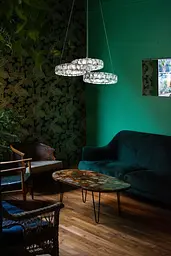Люстра підвісна Brille кришталева LED 30W WW+NW+CW CH (BR-973S/3) - мініатюра 4