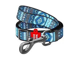 Повідець для собак WAUDOG Nylon "Етно синій" регульований S (5361)