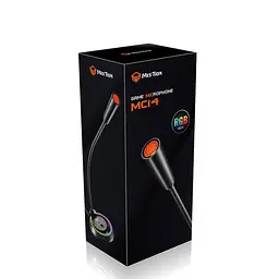 Настільний USB-мікрофон MeeTion MT-MC14 з підсвічуванням RGB 5В Гусяча шия на 360 градусів Чорний - мініатюра 5