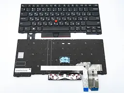 Клавіатура для Lenovo ThinkPad E480, E485, L480, L380, T490, E490, E495, L490, T495, yoga L390, T480S.(01YP360, 01YP520) ( RU BLACK ). Оригінал.