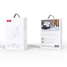 Сітчастий зарядний пристрій XO CE13 (EU) 65W GaN tech Fast charging with Type-c cable Білий - мініатюра 5
