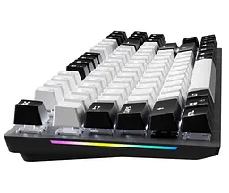 Механічна ігрова клавіатура GamePro MK-124-G USB Hot-Swap Outemu Red Switch Black-White - мініатюра 4