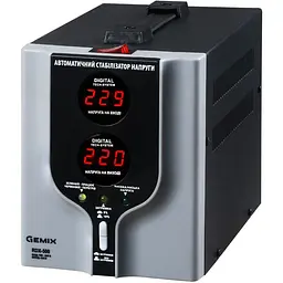 Стабілізатор напруги Gemix RDX-500 500 ВА/350 Вт Релейний