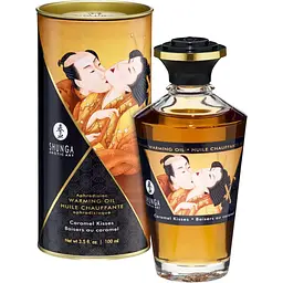 Зігрівальна масажна олія Shunga Aphrodisiac карамель, 100 мл