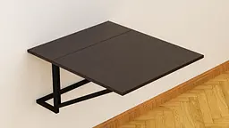 Стіл розкладний Олександр 3 Ferrum-decor 750x600x700 Чорний метал ДСП Венге Магія 16 мм (FRD-105630) - мініатюра 5
