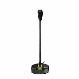 Настільний USB-мікрофон MeeTion MT-MC15 з підсвічуванням RGB 5В Гусяча шия на 360 градусів Чорний - мініатюра 2