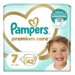 Підгузки Pampers Premium Care Розмір 7 (15+ кг) 42 шт.