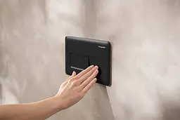 Кнопка змиву для інсталяції Hansgrohe iFrame Original Q матовий чорний 66001670 - мініатюра 3
