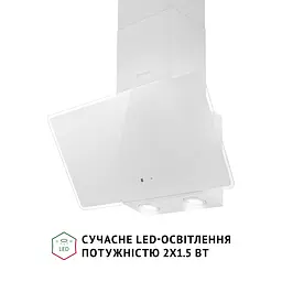 Витяжка декоративна похила PERFELLI VICCO 6HSR BIANCO - мініатюра 4