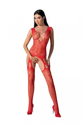 Бодистокінг з плетінням на грудях Passion BS099 One Size, red