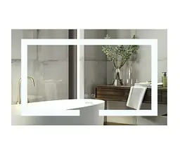 Дзеркало Mixxus HARD MR07-80x50 з LED Touch, Anti-fog, димером, регулюванням яскравості (MI6658) - мініатюра 1