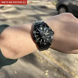 Чоловічий механічний наручний годинник Carnival Shark 10 Bar (Чорний) - мініатюра 3