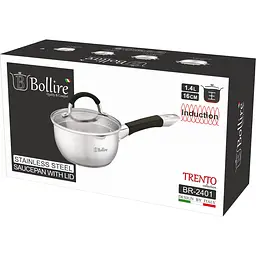 Ківш з кришкою Bollire Trento, 16 см, 1,4 л (BR-2401) - мініатюра 3