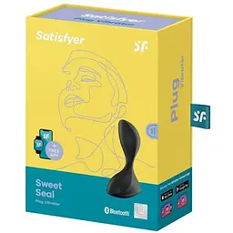 Анальна смарт-пробка з вібрацією Satisfyer Sweet Seal Black - мініатюра 4
