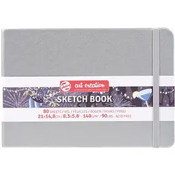 Блокнот для графіки Royal Talens Art Creation А5 (14.8х21 см) 140г/м2 80л Shiny Silver