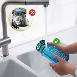 Пляшка для води спортивна 4FIZJO 500 мл 4FJ0629 Sky Blue/Blue (P-5905973400732) - мініатюра 10