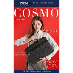 Сумка для ноутбука WiWU Waterproof Lycra Cosmo Laptop Slim 14.2″ Чорна (771449) - мініатюра 8