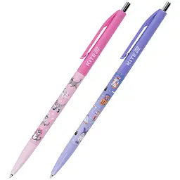 Ручка кулькова автоматична Kite Fashion Cat синя 40 шт. (K25-361-1)
