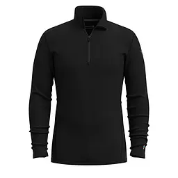 Термофутболка з довгим рукавом чоловіча Smartwool Men's Classic Thermal Merino Base Layer 1/4 Zip Boxed L Чорний