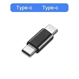 Адаптер-перехідник PWR Type-C-тато на Type-C-тато Black (H051309) - мініатюра 3