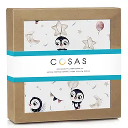 Пелюшки фланелеві Cosas Penguins 80х100 см, жовті