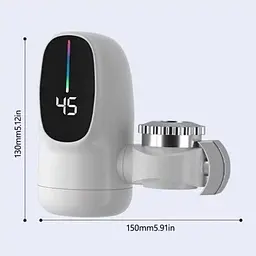 Водонагрівач WATER HEATER ZSW-D03 • Електрична насадка на кран з проточним водонагрівачем і LCD дисплеєм - мініатюра 4