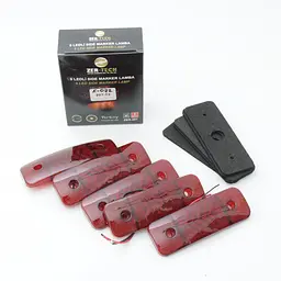 Габарит LED прямокутний 115х40 мм/12/24V/12 діодів стрілкою/Червоний 1 шт. (MRT 51)