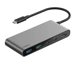 USB-Хаб Belkin USB-C 7в1 Multiport Dock (AVC023HQSGY)