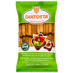 Тости Diatosta Minigrill пшеничні з цільного зерна 90 г