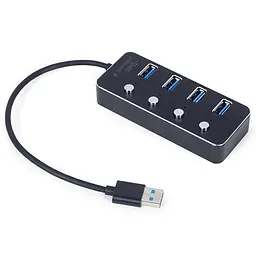 USB-Хаб Gembird UHB-U3P4P-01 на 4 порти USB 3.0 (UHB-U3P4P-01)