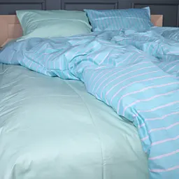 Комплект постільної білизни Mirson Сатин Seafoam Stripe 2x160x220 см (2200013051572) - мініатюра 4
