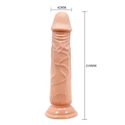 Фалоімітатор - Barbara Calvin Dildo 8,3" Flesh - мініатюра 6
