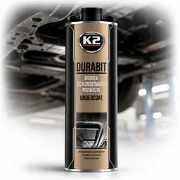 Антикорозійне захисне покриття днища автомобіля К2 DURABIT UNDERCOAT 1л Антигравій (під пульверизатор-пістолет) Чорний (L325)